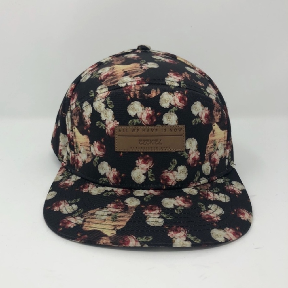 EZEKIEL- Matte Satin Floral Baseball Cap
